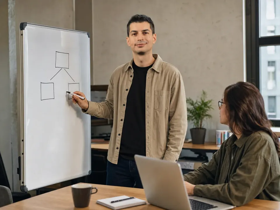 Benjamin conseille une professionnelle sur un projet Power BI